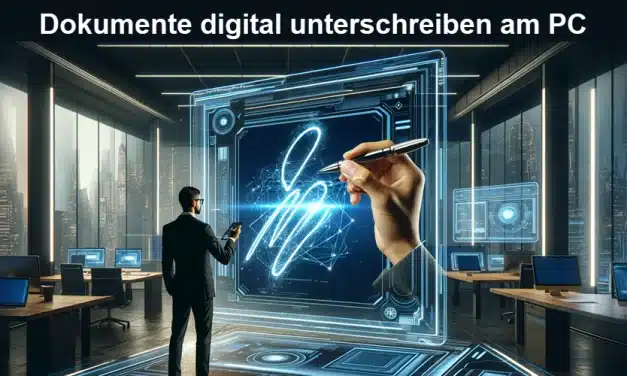 Dokumente digital unterschreiben am PC