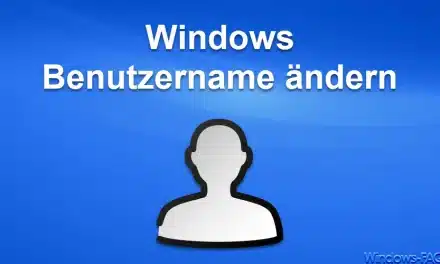Windows Benutzername ändern