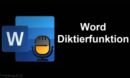 Word Diktierfunktion