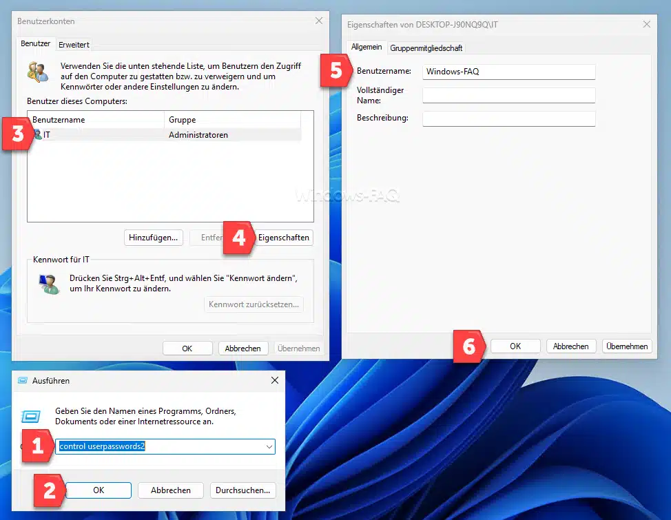 control userpasswords2