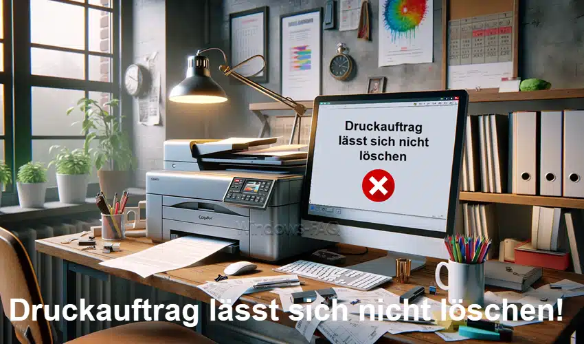 Druckauftrag lässt sich nicht löschen