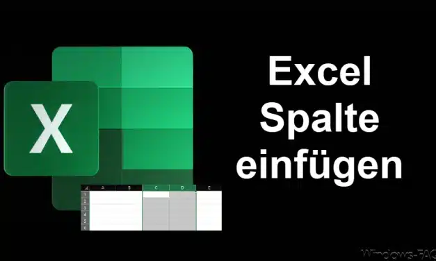 Excel Spalte einfügen