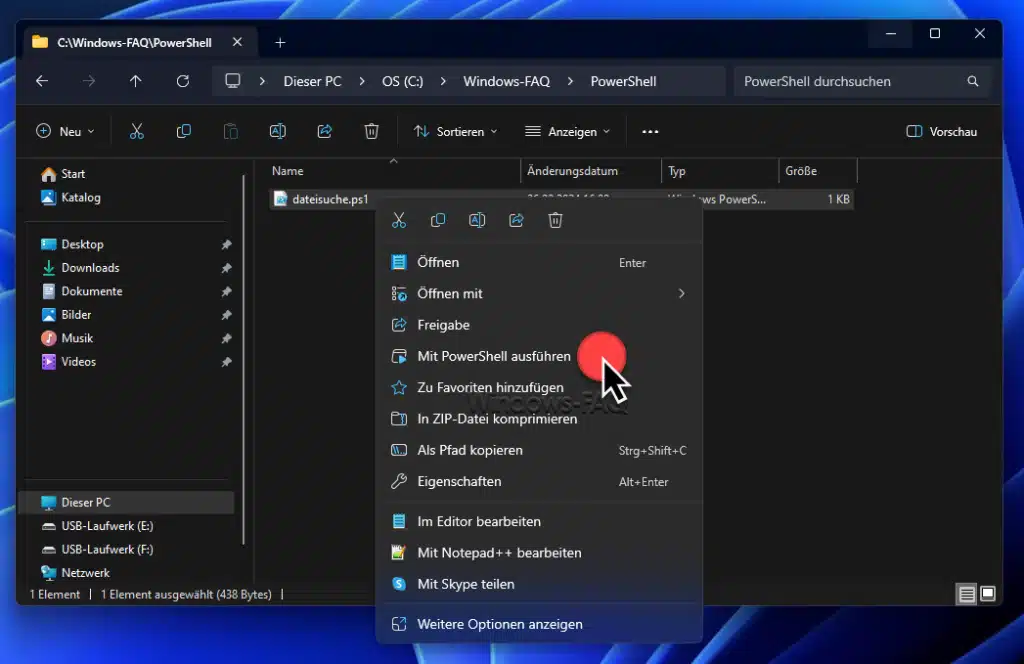 Alle Bilder auf der Festplatte finden mit einem PowerShell Skript