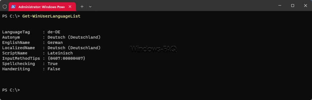Get-WinUserLanguageList