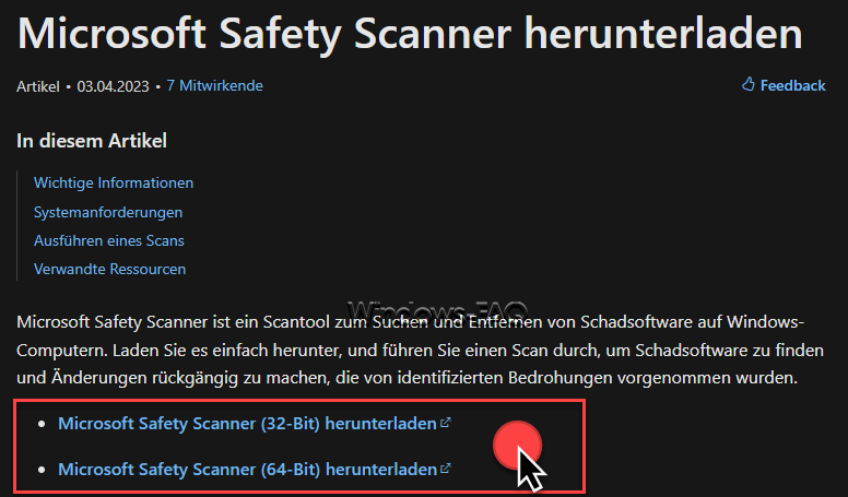 Microsoft Safety Scanner Download