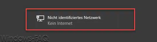 Nicht identifiziertes Netzwerk