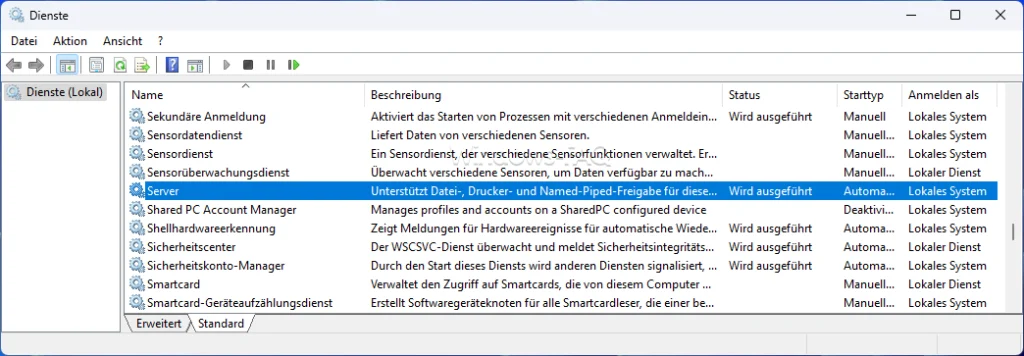 Server Dienst
