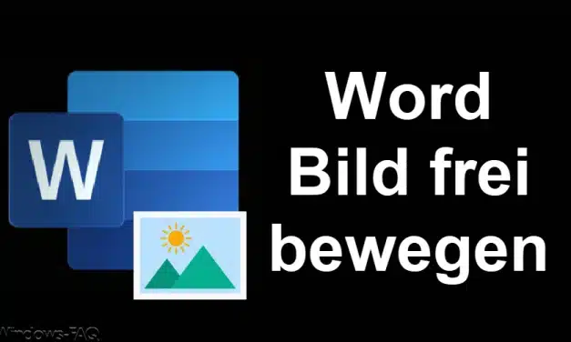 Word Bild frei bewegen