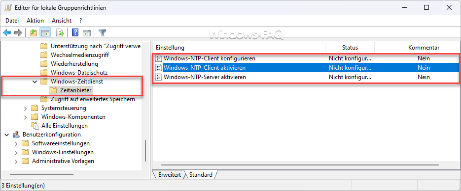 Windows NTP Client GPOs