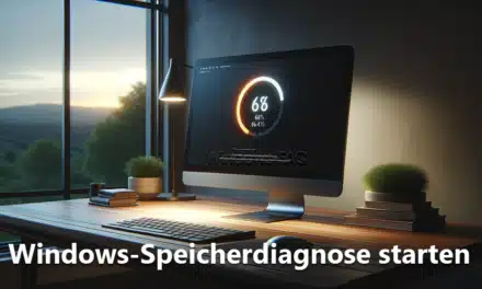Windows-Speicherdiagnose starten
