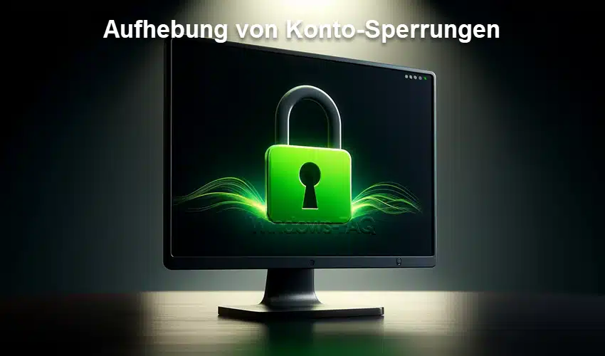 Aufhebung von Konto-Sperrungen