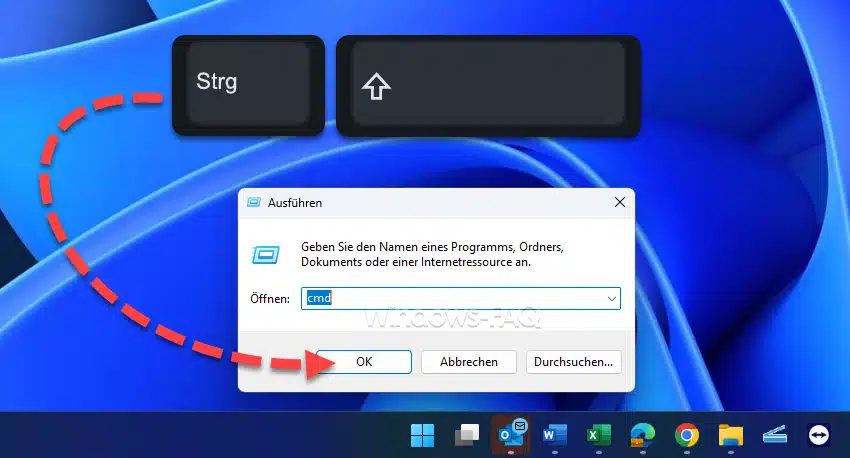 CMD als Admin ausführen mit Tastenkombination