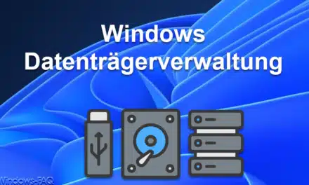 Datenträgerverwaltung unter Windows