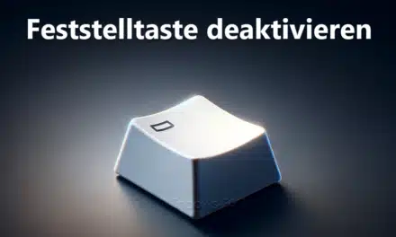 Feststelltaste deaktivieren
