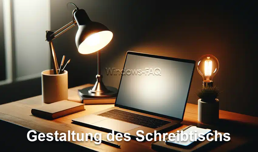 Gestaltung des Schreibtischs