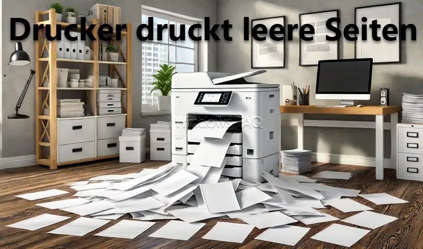 Drucker druckt leere Seiten