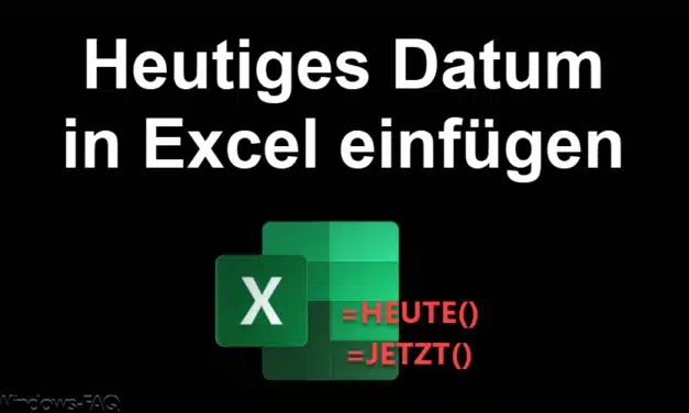Excel Datum heute – Schritt für Schritt Anleitung