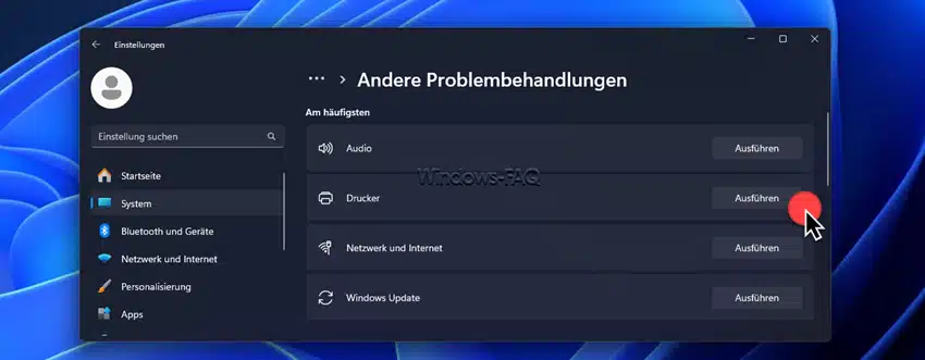 Windows 11 Drucker Problembehandlung