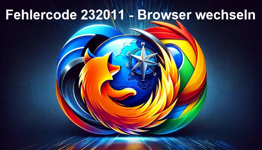 Fehlercode 232011 - Browser wechseln