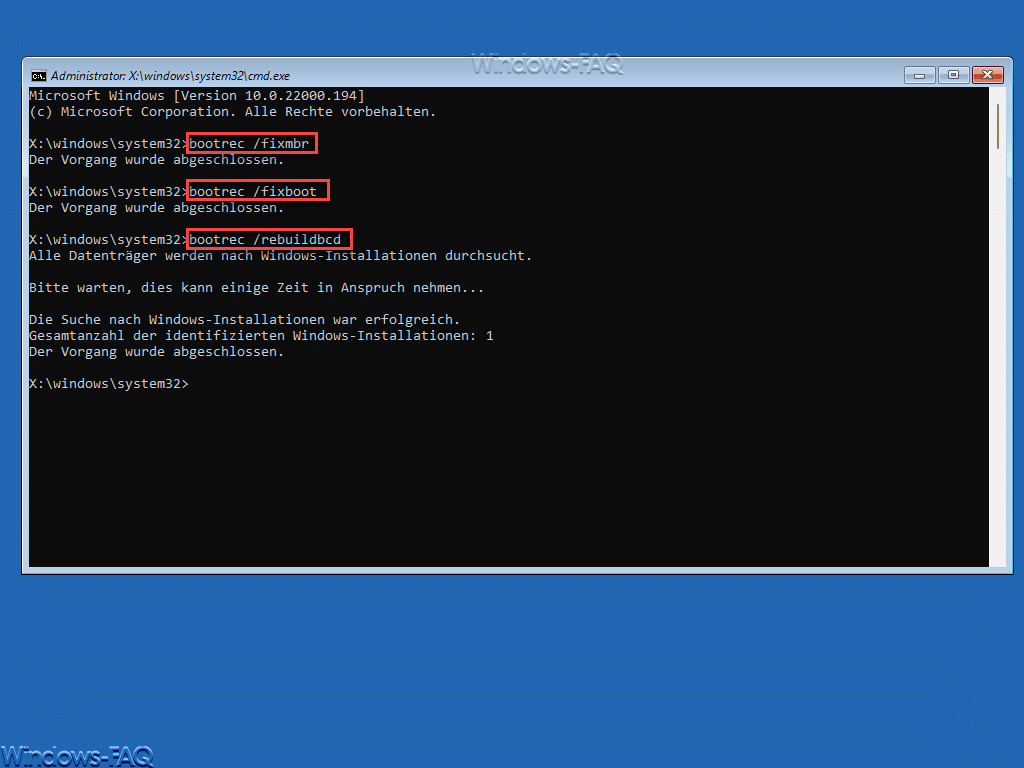 Windows Boot Manager reparieren