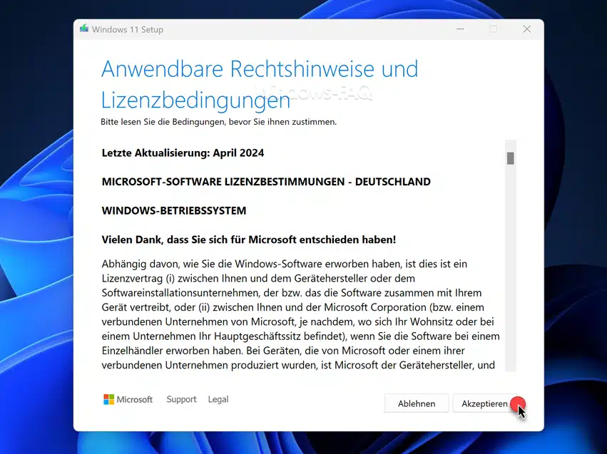 24H2 Lizenzbedingungen