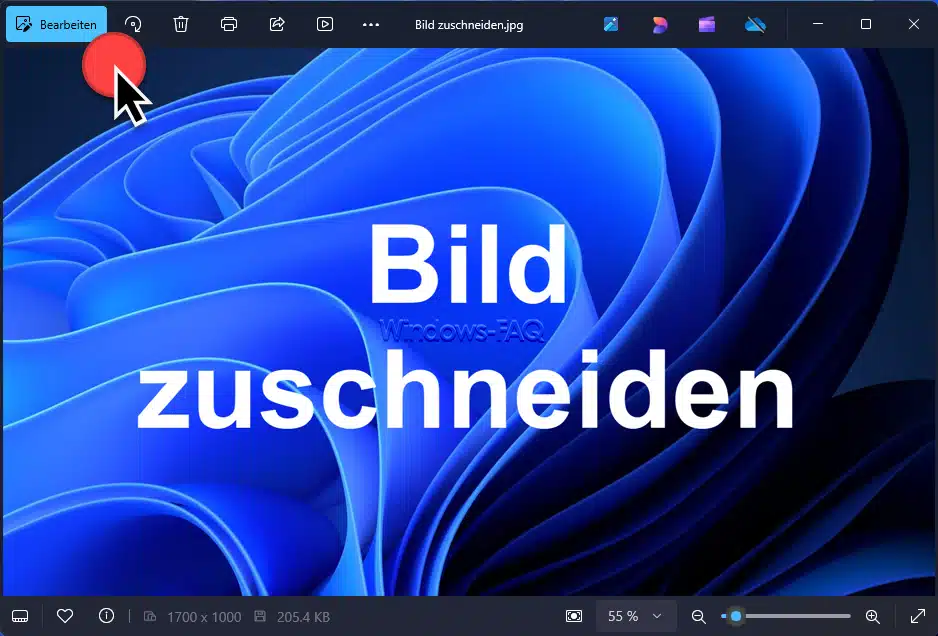Bild zuschneiden Foto App bearbeiten