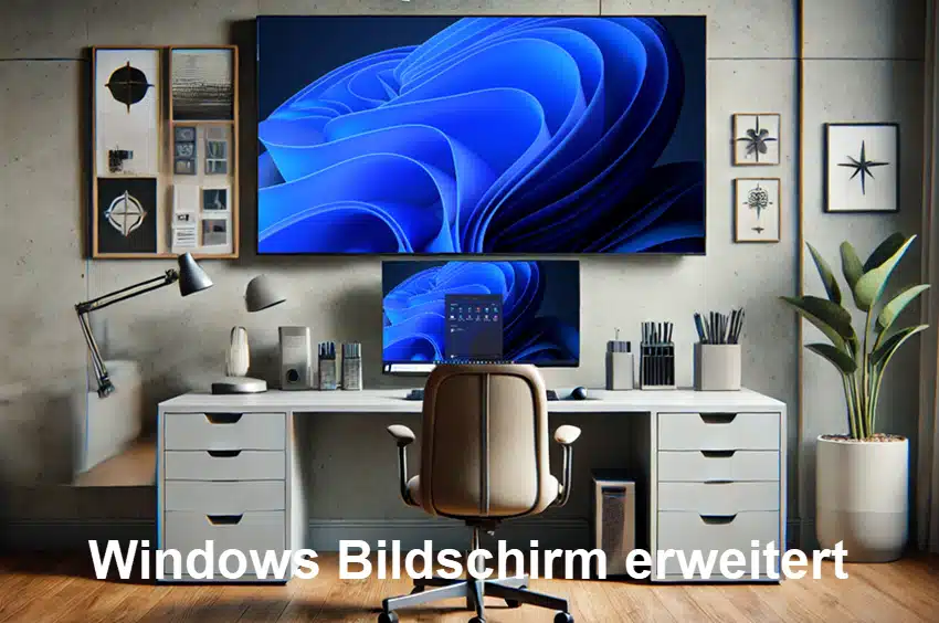 Windows Bildschirm erweitert