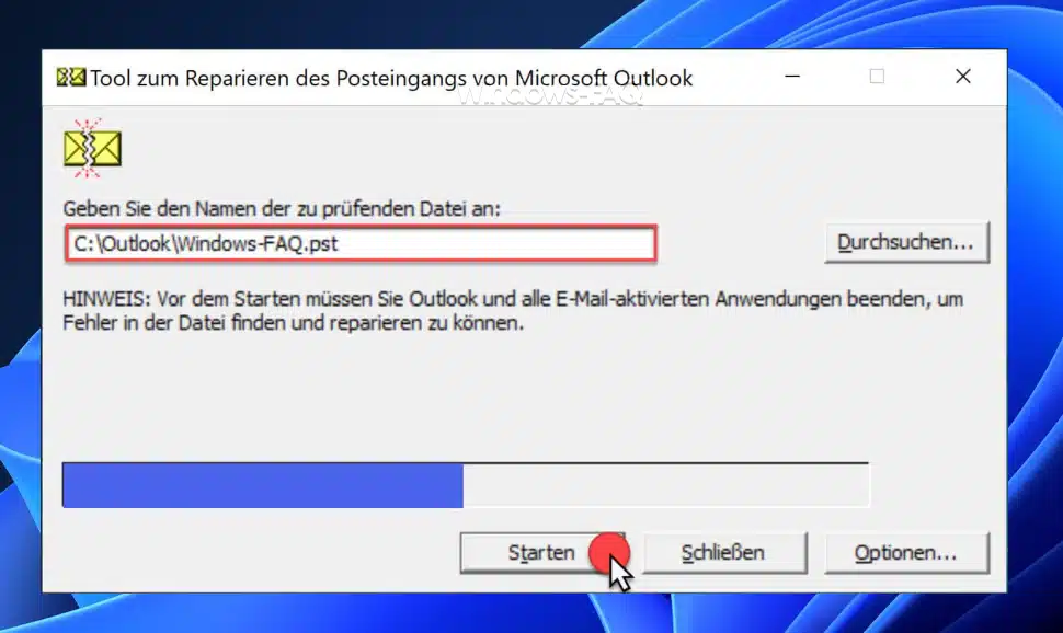Outlook Suche funktioniert nicht Scanpst