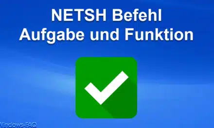 NETSH – Aufgabe und Funktion