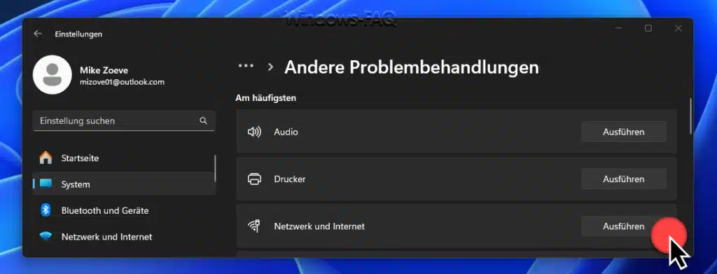 Netzwerk Problembehandlung