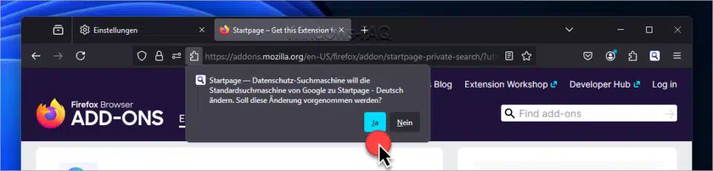 Startpage als Standardsuchmaschine Firefox - Startpage als Standard festlegen